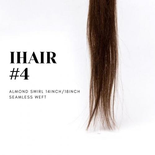 IHAIR #4 Almond Swirl 18 Inch Seamless Weft SNH024A