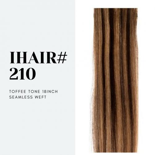IHAIR #210 Toffee Tones Balayage 18 Inch Seamless Weft SNH015